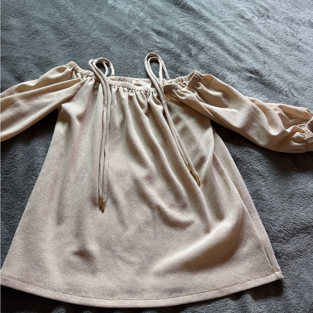 MICHAEL Michael Kors Beige Textured Top